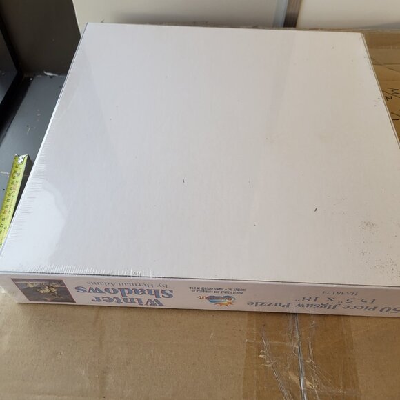 Sunsout 550 Pc 15.5x18 Puzzle Winter Shadows Native American Horse Wolves NEW! - Picture 5 of 5